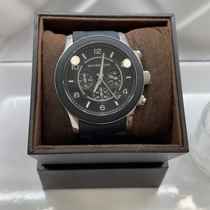 Authentic Black silicone Michael Kors watch